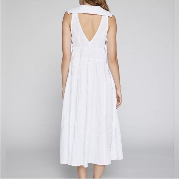 Elegant White Sleeveless Dress Anthropology - Picture 2 of 3